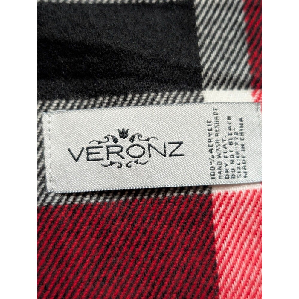 Plaid Scarf Bundle | V. Fraas Cashmink & Veronz Acrylic Scarves (2) - Picture 6 of 7
